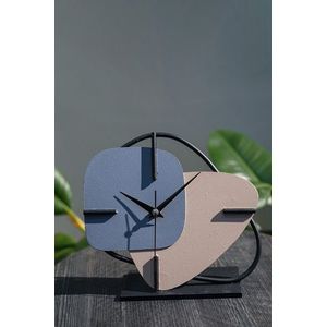 Ceas de masa, MYK2116-2, 25x22 cm, Albastru imagine
