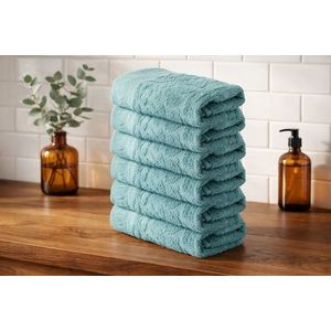 Set prosoape, L'essentiel Maison, Textured, Verde menta imagine