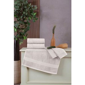 Set prosoape de baie, L'essentiel Maison, Delux, Ecru imagine