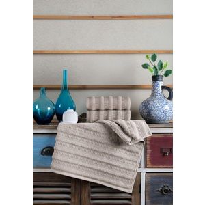 Set prosoape de baie, L'essentiel Maison, Nora, Cappuccino imagine