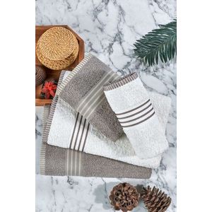 Set prosoape, L'essentiel Maison, Oscar, Bej / Crem imagine