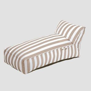 Sezlong Maris, Homla, 102x72x65 cm, poliester/spuma, alb/bej imagine