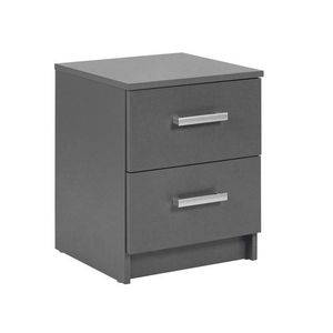 Comoda Elenzio 2, Inter Link, 41.2x40x50.8 cm, PAL, gri imagine