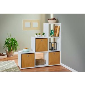 Corp biblioteca Cadore 6, Inter Link, 104.4x33x106.9 cm, lemn, alb imagine