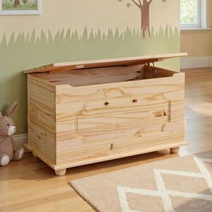 Bancheta cu spatiu pentru depozitare Emel, Inter Link, 89x47x53 cm, lemn, natur imagine