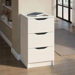 Comoda Westphalen 3, Inter Link, 41x40x71 cm, PAL, alb imagine