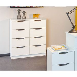 Comoda Westphalen 8-H, Inter Link, 82x41x92 cm, PAL, alb imagine