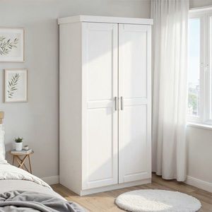 Dulap Hakon, Inter Link, 95x55x190 cm, lemn, alb imagine