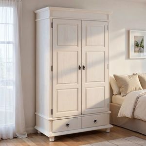 Dulap Danz 2, Inter Link, 116x57x199 cm, lemn, alb imagine