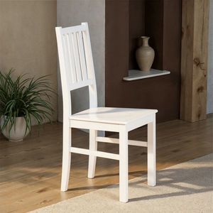 Set 2 scaune Westerland 7.1, Inter Link, 42x47x95 cm, lemn, alb imagine