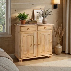 Comoda Pamina, Inter Link, 88x43x86 cm, lemn, natur imagine