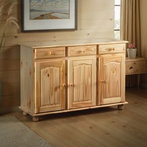 Comoda Abaco, Inter Link, 130x43x86 cm, lemn, natur imagine