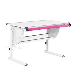 Birou reglabil pe inaltime Matts 3 In 1, Inter Link, 118x72.5x63-93 cm, MDF, alb imagine