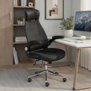 Scaun de birou XL Tecwork, Inter Link, 68x68x114-122 cm, rotativ, metal/poliester, negru imagine