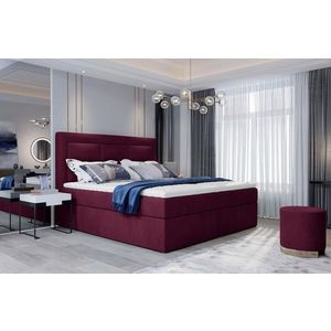 Pat tapitat cu lada depozitare, 180x200 cm, ELTAP, VIV-17-1.8, Vivre, lemn/poliester, violet inchis imagine