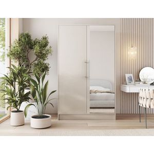 Dulap pentru haine cu oglinda ELTAP, Alarica, 120x60x200 cm, PAL, casmir imagine