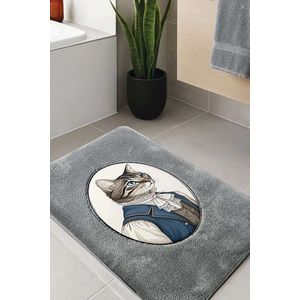 Covoras de baie, L'essentiel Maison, Modcat, 60x100 cm, Fumuriu imagine