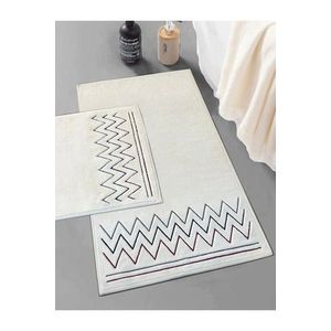 Set covorase de baie, L'essentiel Maison, Zikzak, Rosu imagine