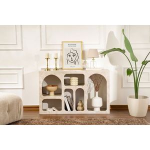 Consola, Nordure, Liva 120, 120x74x37 cm, Travertin Marmură / Gresie imagine