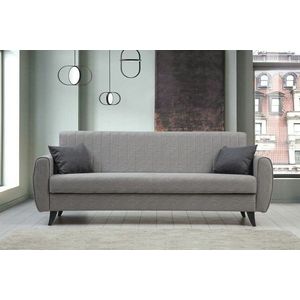 Canapea extensibila 3 locuri, Atelier del Sofa, 730MST1201, Gri deschis imagine