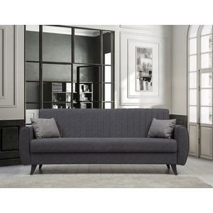 Canapea extensibila 3 locuri, Atelier del Sofa, 730MST1204, Gri inchis imagine