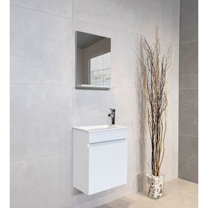 Dulap de baie, Hanah Home, Fit, 45x53x25 cm, Alb imagine