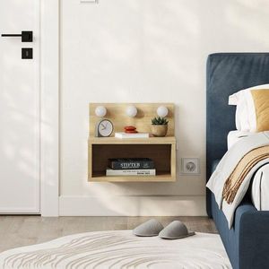 Noptiera, Hanah Home, Treo, 40x33.8x30 cm, Maro imagine