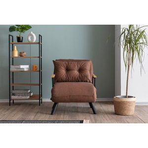 Fotoliu extensibil, Atelier del Sofa, 859FTN2822, Maro deschis imagine