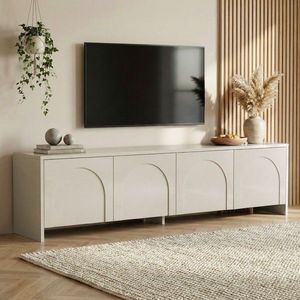 Comoda TV, Nordure, Aurelia, 180x45x32 cm, Crem imagine