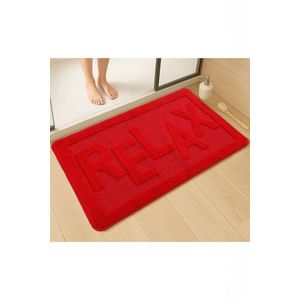 Covoras de baie, L'essentiel Maison, Relax, 60x100 cm, Rosu imagine