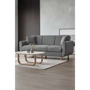 Canapea extensibila 3 locuri, Atelier del Sofa, 218NVD1106, Gri inchis imagine