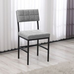 Scaun, Hanah Home, Dubai, 40x82x40 cm, Gri imagine