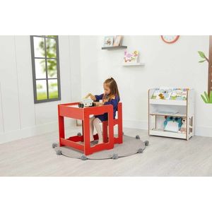 Corp biblioteca, Hanah Home, Seagul, 57x70x34 cm, Alb imagine