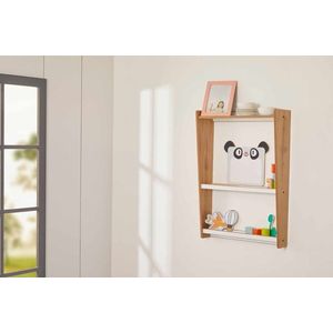 Corp biblioteca, Hanah Home, Crane Wall, 47x70x16 cm, Alb / Natural imagine