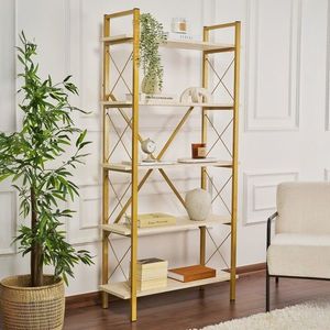 Corp biblioteca, Nordure, Elysian, Travertin / Auriu imagine