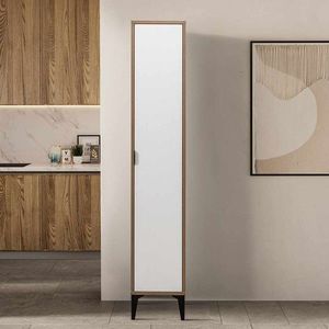 Dulap multifunctional, Hanah Home, Arden Single Door, 35x190x37 cm, Alb imagine