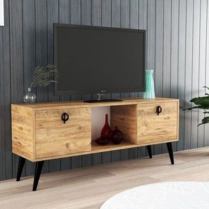 Comoda TV, Hanah Home, Kaya, 140x53.5x30 cm, Maro imagine