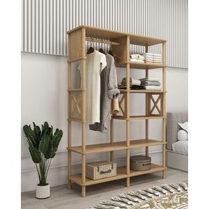 Dulap pentru haine, Hanah Home, Lusso, 120x175x38 cm, Stejar imagine