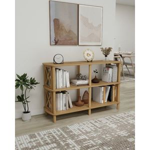 Corp biblioteca, Hanah Home, Fiore, 80x79x38 cm, Stejar imagine