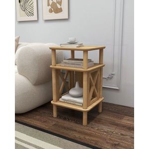 Masuta, Hanah Home, Castagno, 38x64x38 cm, Stejar imagine