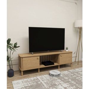 Comoda TV, Hanah Home, Ontano, 160x.47x38 cm, Stejar imagine