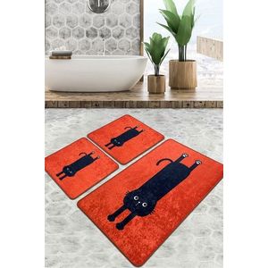 Set covorase de baie, L'essentiel Maison, Comfort, Rosu imagine