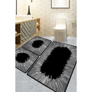 Set covorase de baie, L'essentiel Maison, Somber, Negru imagine