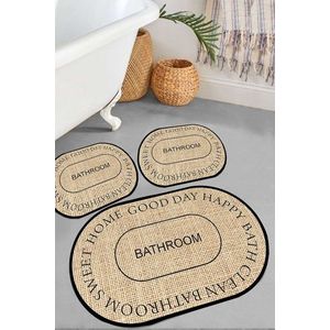 Set covorase de baie, L'essentiel Maison, Baindos, Bej imagine