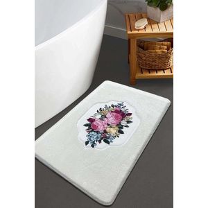 Covoras de baie, L'essentiel Maison, Bella Rose, 60x100 cm, Ecru imagine