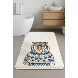 Covoras de baie, L'essentiel Maison, Logwe, 60x100 cm, Ecru imagine