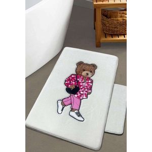 Set covorase de baie, L'essentiel Maison, Boss Bear, Ecru imagine