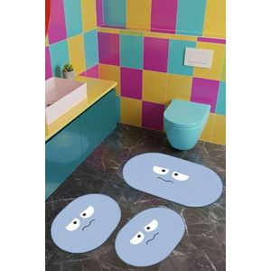 Set covorase de baie, L'essentiel Maison, Enoja, Albastru imagine