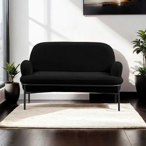Canapea 2 locuri, Atelier del Sofa, 531ALN1306, Negru imagine