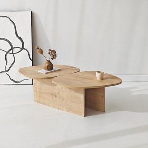 Masuta de cafea, Hanah Home, Stones, 125x38x60 cm, Maro imagine